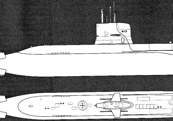 Подводная лодка HSwMS Vastergotland [Submarine] - чертежи, габариты, рисунки